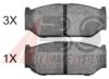 A.B.S. 37893 OE Brake Pad Set, disc brake